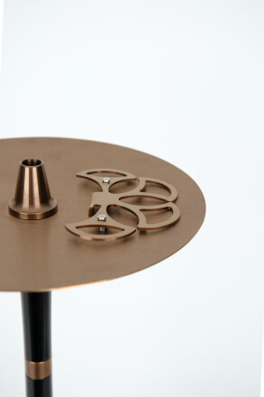 ARTEMIS NARGİLE - SİYAH CAM - SİYAH/BRONZ GÖVDE - 2