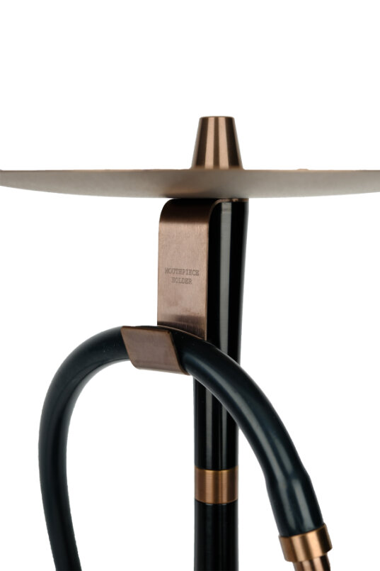 ARTEMIS NARGİLE - SİYAH CAM - SİYAH/BRONZ GÖVDE - 3