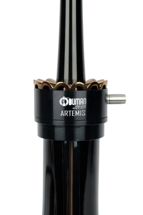 ARTEMIS NARGİLE - SİYAH CAM - SİYAH/BRONZ GÖVDE - 4