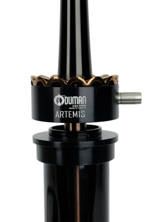 ARTEMIS NARGİLE - SİYAH CAM - SİYAH/BRONZ GÖVDE - 5