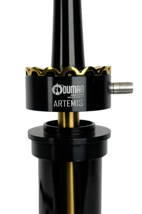 ARTEMIS NARGİLE - SİYAH CAM - SİYAH/GOLD GÖVDE - 5