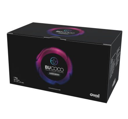 BUCOCO 27MM KÜP NARGİLE KÖMÜRÜ - 1KG - FUSION EDITION - Oduman