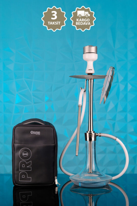 COSMO NARGİLE SİLVER/ŞEFFAF TAM SET - 32 - 1