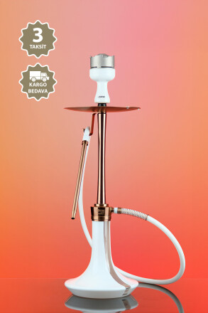 COSMO NARGİLE - BRONZ/BEYAZ TAM SET-6 - Oduman