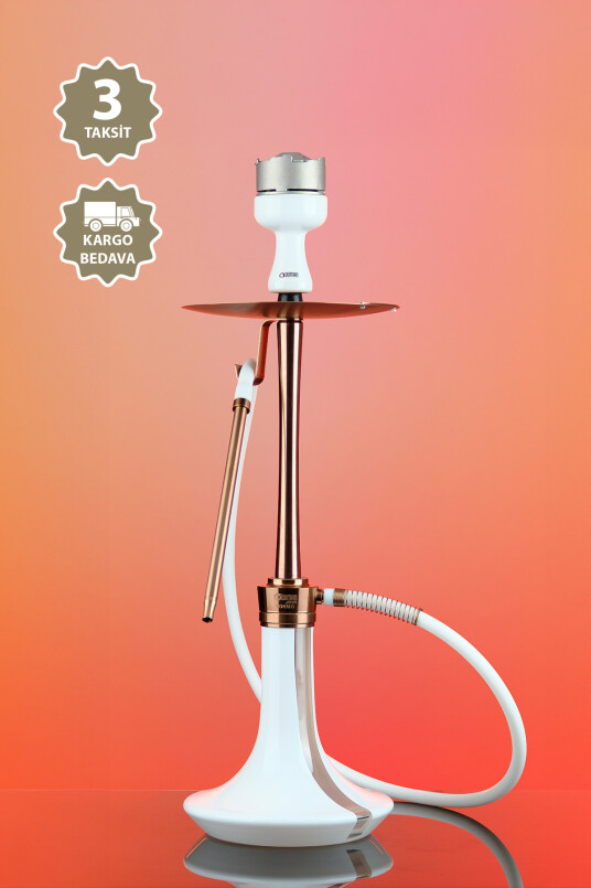 COSMO NARGİLE - BRONZ/BEYAZ TAM SET-6 - 1