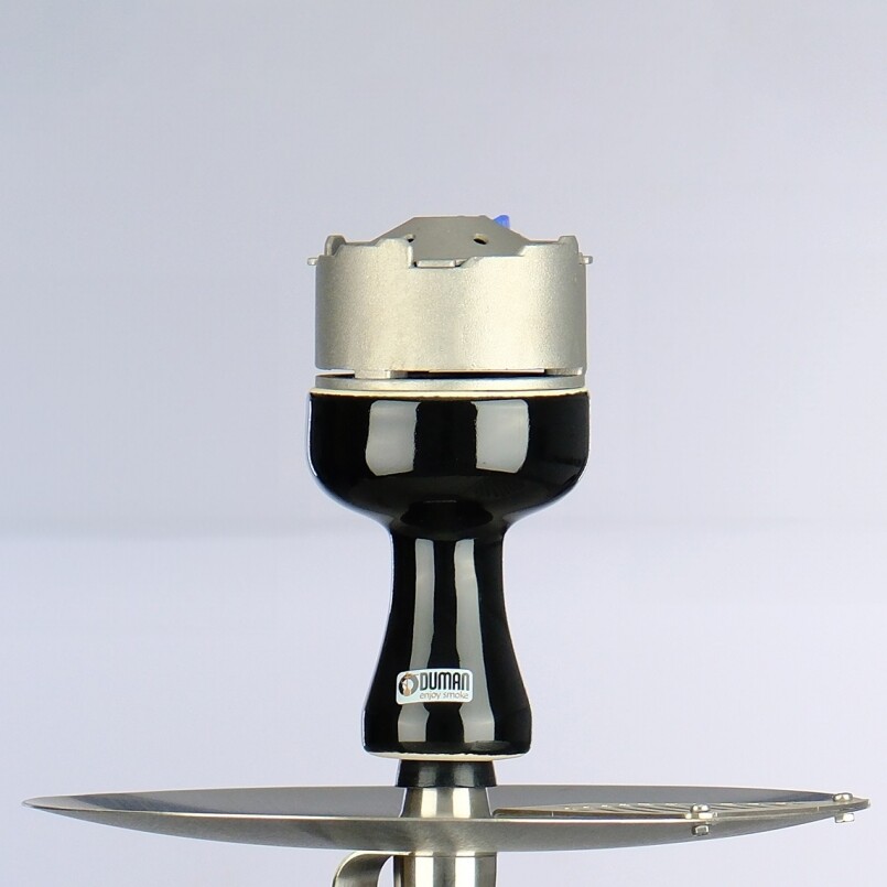 COSMO NARGİLE - SILVER/SİYAH TAM SET - 2