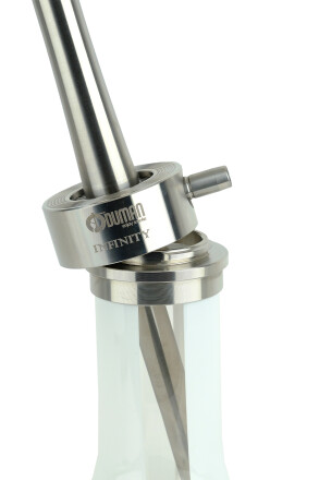 INFINITY NARGİLE - BEYAZ CAM-SILVER GÖVDE - 5