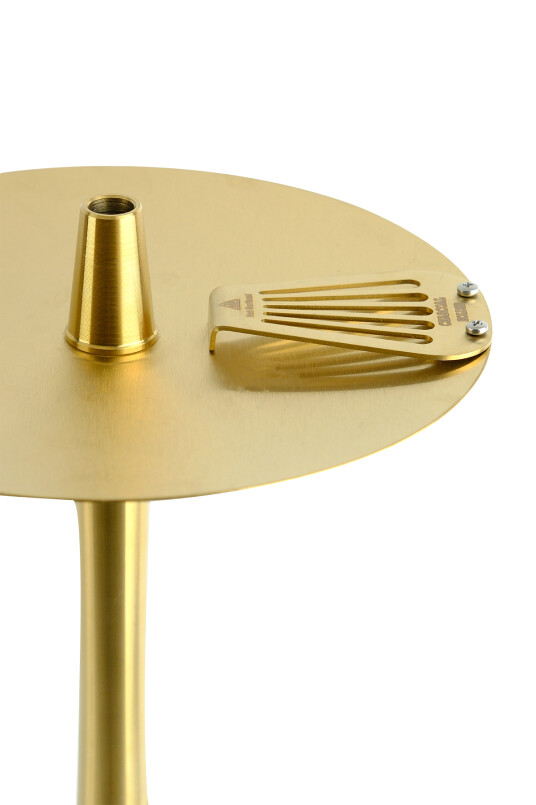 INFINITY NARGİLE - SİYAH CAM-GOLD GÖVDE - 2