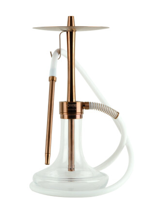 INFINITY NARGİLE - ŞEFFAF CAM-BRONZ GÖVDE - Oduman