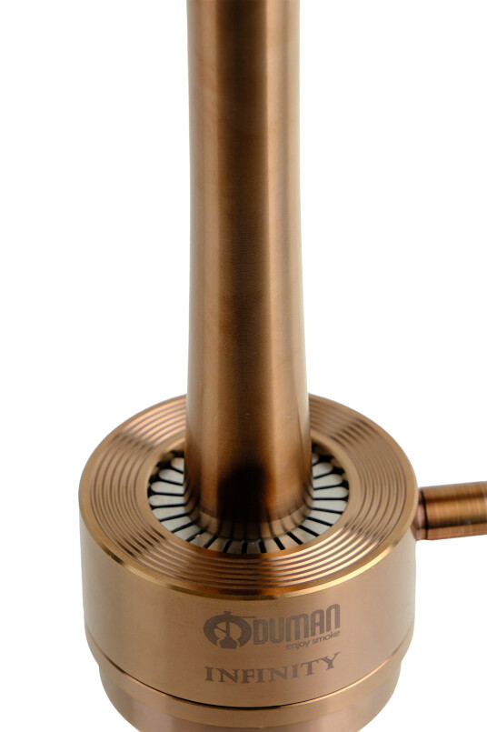 INFINITY NARGİLE - BRONZ CAM-BRONZ GÖVDE - 4