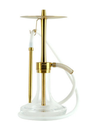 INFINITY NARGİLE - ŞEFFAF CAM-GOLD GÖVDE - Oduman