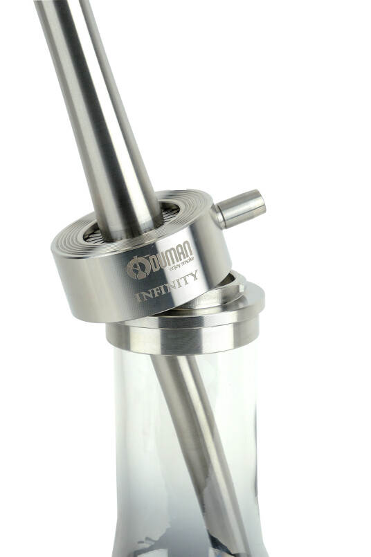 INFINITY NARGİLE - SILVER CAM-SILVER GÖVDE - 5