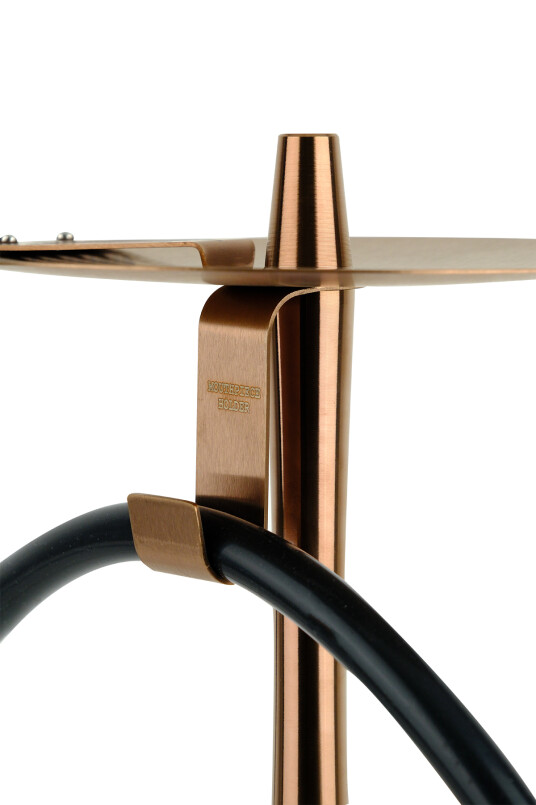 INFINITY NARGİLE - SİYAH CAM-BRONZ GÖVDE - 3