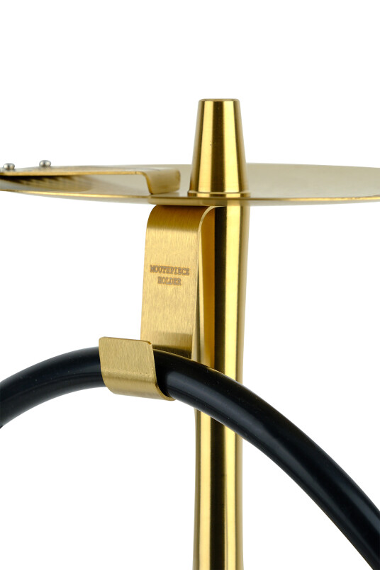 INFINITY NARGİLE - SİYAH CAM-GOLD GÖVDE - 3