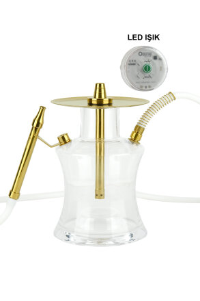 N2 ŞEFFAF GOLD NARGİLE - 5