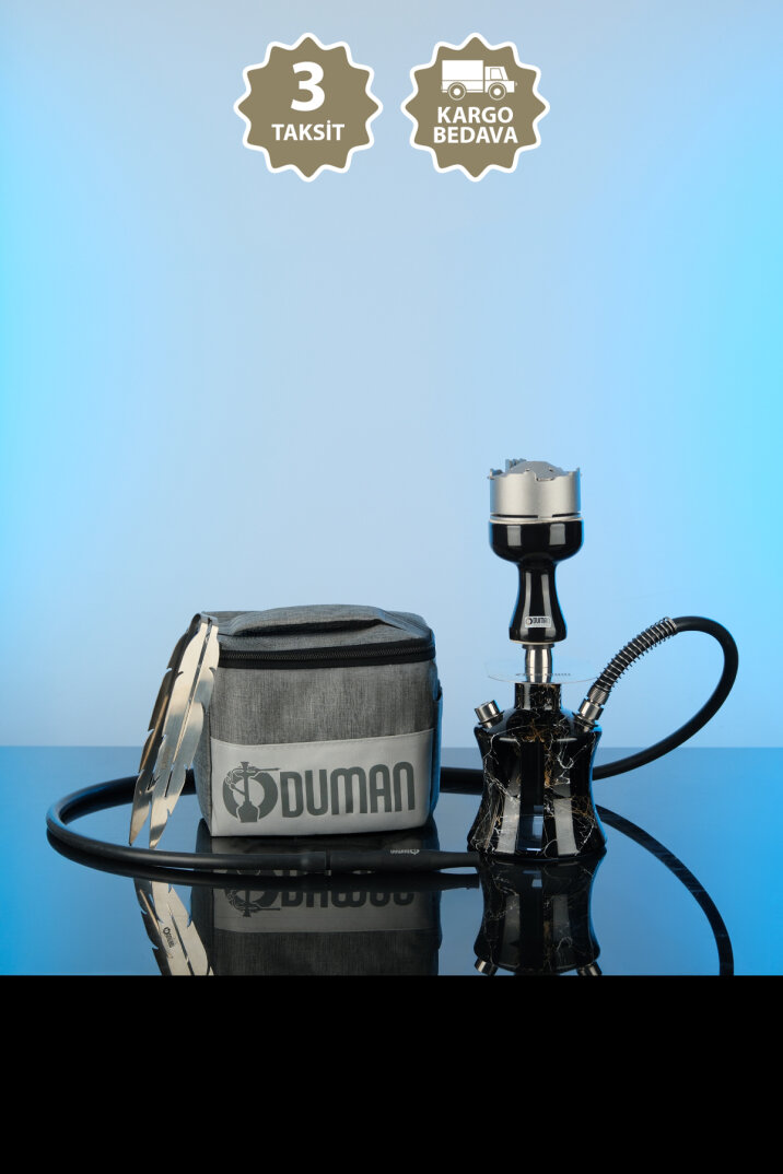 N2 TRAVEL SİYAH NARGİLE TAM SET - 50 - 1