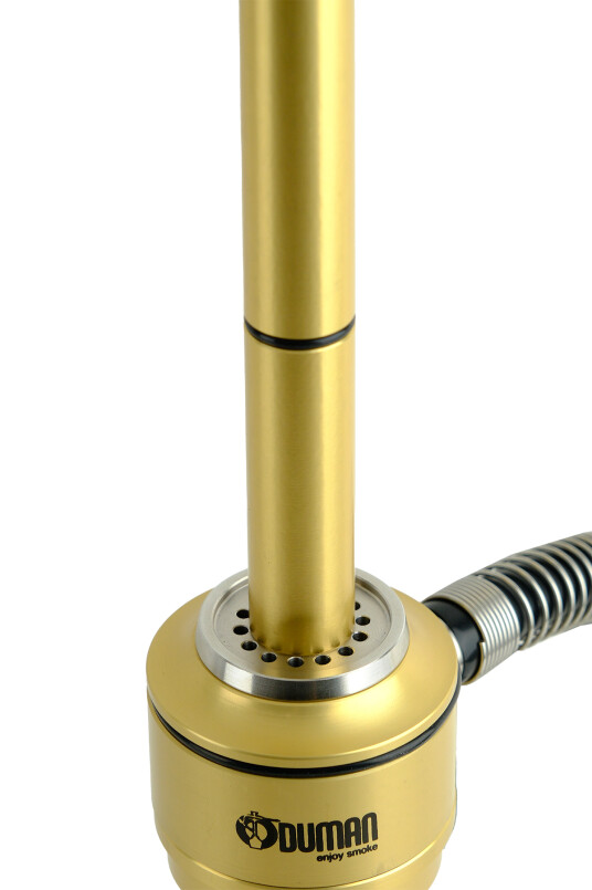 NOVA NARGİLE - ŞEFFAF CAM - GOLD GÖVDE - 3