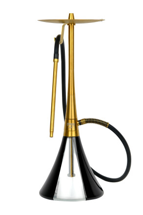 ODUMAN ORION NARGİLE - GOLD GÖVDE-SİYAH CAM - Oduman