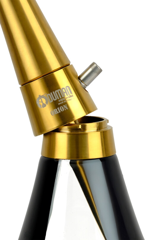 ODUMAN ORION NARGİLE - GOLD GÖVDE-SİYAH CAM - 5