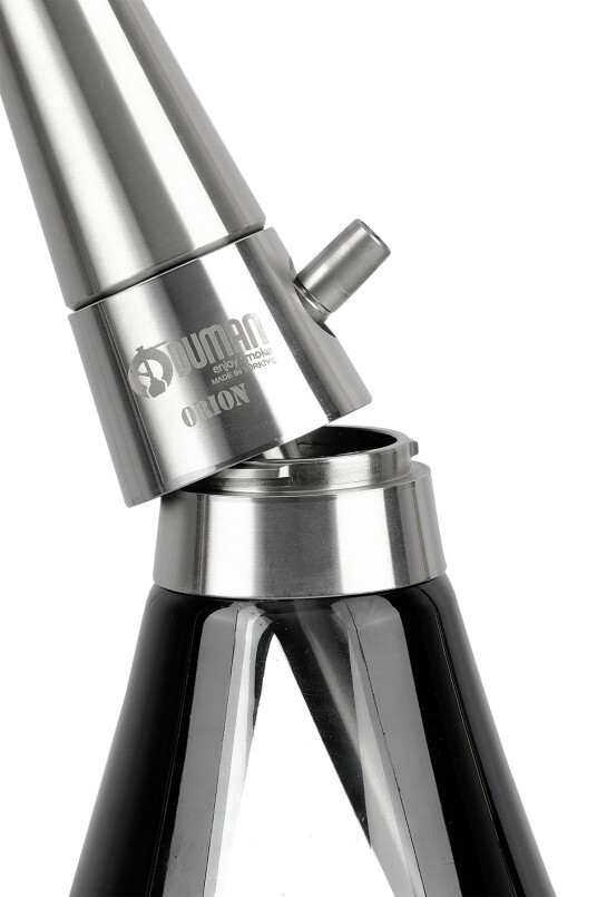 ODUMAN ORION NARGİLE - SILVER GÖVDE-SİYAH CAM - 5