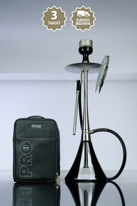 ORION NARGİLE SILVER/BLACK TAM SET - 28 - 1