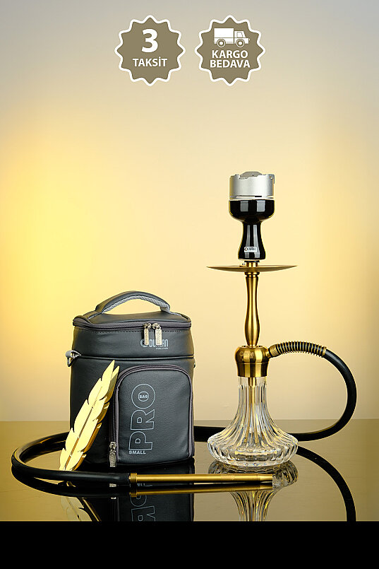 VELOS NARGİLE GOLD/ŞEFFAF TAM SET-43 - 1