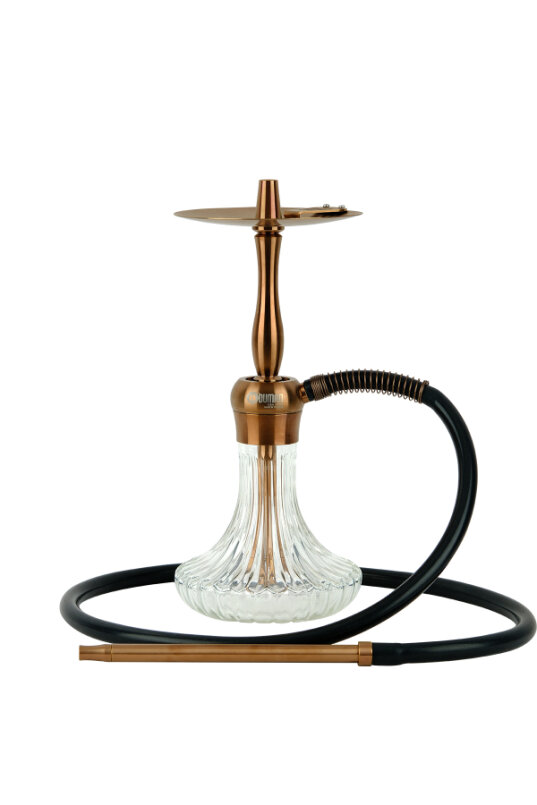 VELOS NARGİLE BRONZ GÖVDE - ŞEFFAF CAM - 2