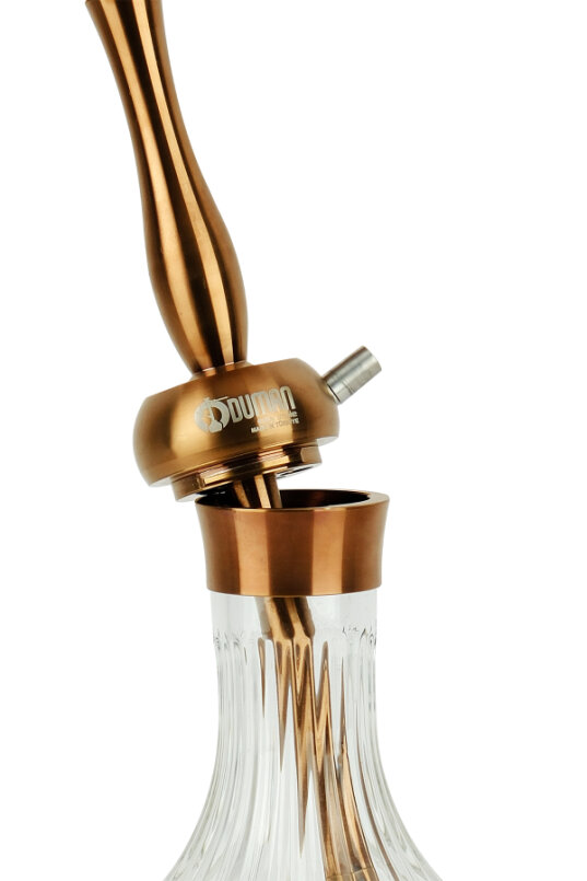 VELOS NARGİLE BRONZ GÖVDE - ŞEFFAF CAM - 5