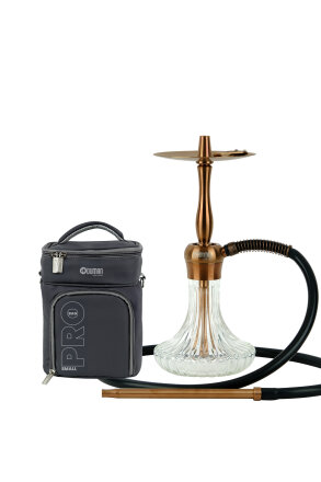 VELOS NARGİLE BRONZ GÖVDE - ŞEFFAF CAM - Oduman