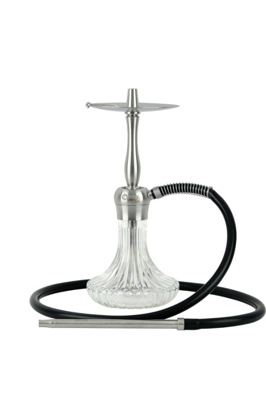 VELOS NARGİLE SILVER GÖVDE - ŞEFFAF CAM - 2