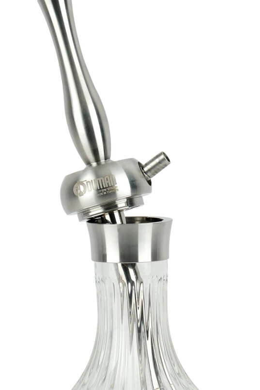 VELOS NARGİLE SILVER GÖVDE - ŞEFFAF CAM - 5