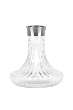 VELOS NARGİLE SILVER GÖVDE - ŞEFFAF CAM - 6