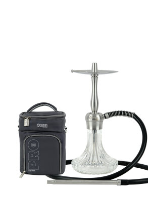 VELOS NARGİLE SILVER GÖVDE - ŞEFFAF CAM - Oduman